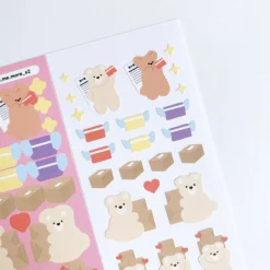 Lovely Bear Slim Sticker v1