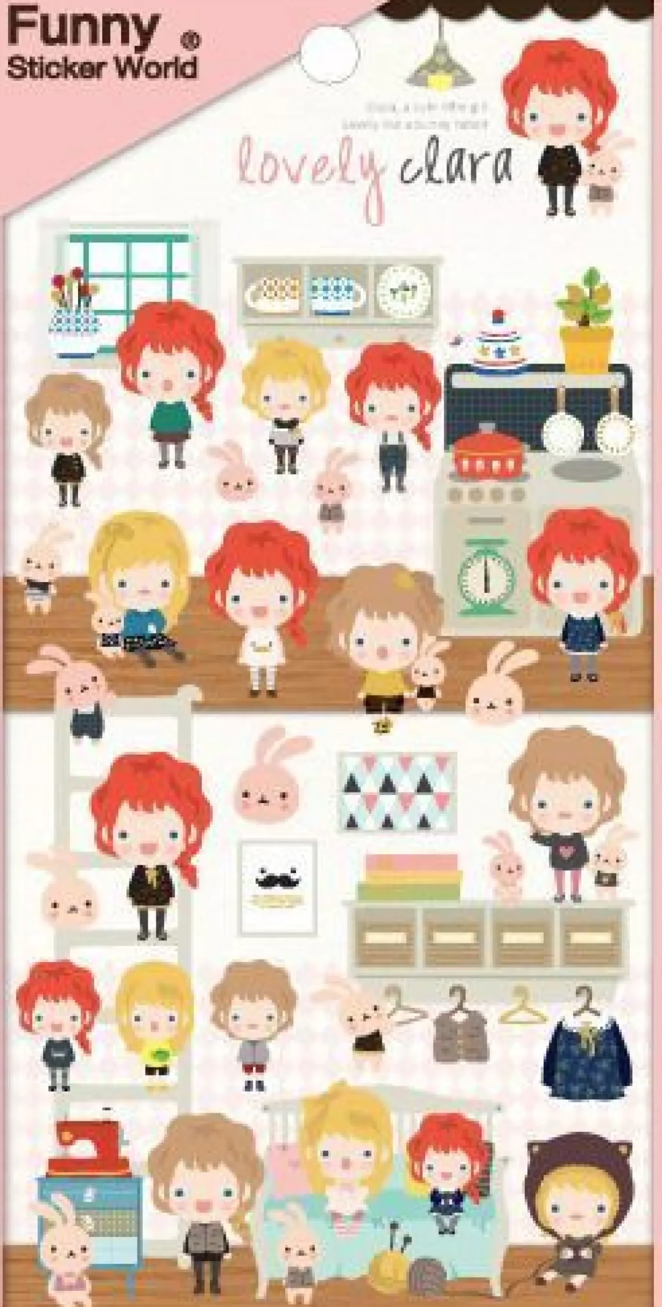 Lovely Clara Deco Sticker
