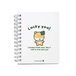 Lucky Friends Mini Spiral Lined Notebook v2