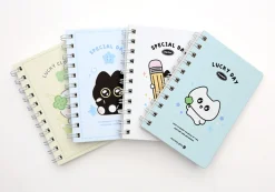 Lucky Friends Mini Spiral Lined Notebook