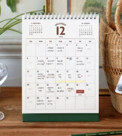 2025-2026 Lunar Retro Desk Calendar