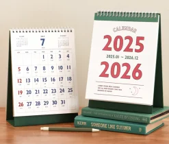 2025-2026 Lunar Retro Desk Calendar