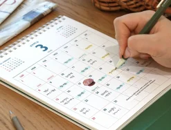 2025-2026 Lunar Retro Desk Calendar