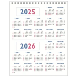 2025-2026 Lunar Retro Desk Calendar