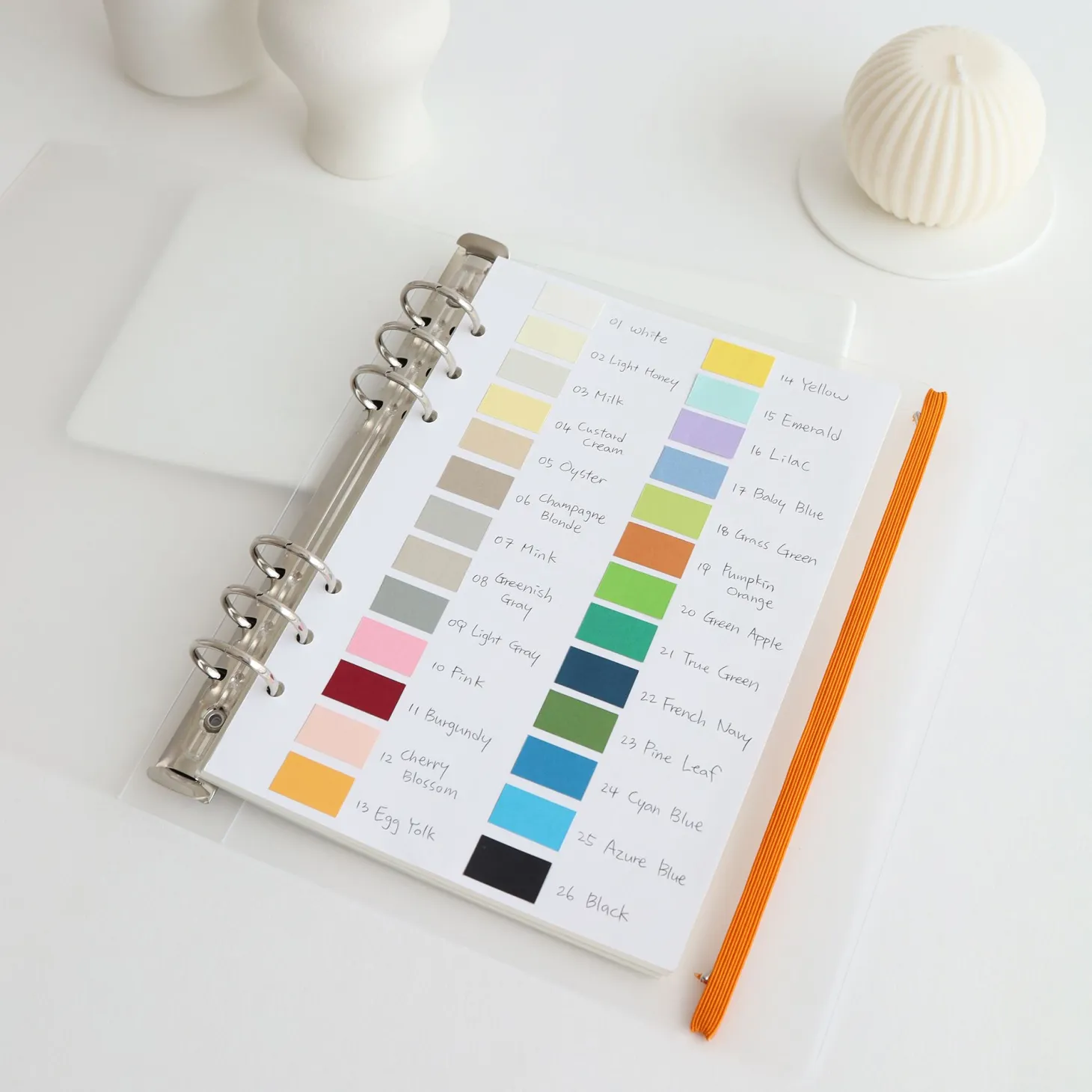Magic Color 6 Ring A5 Plain Note Refill