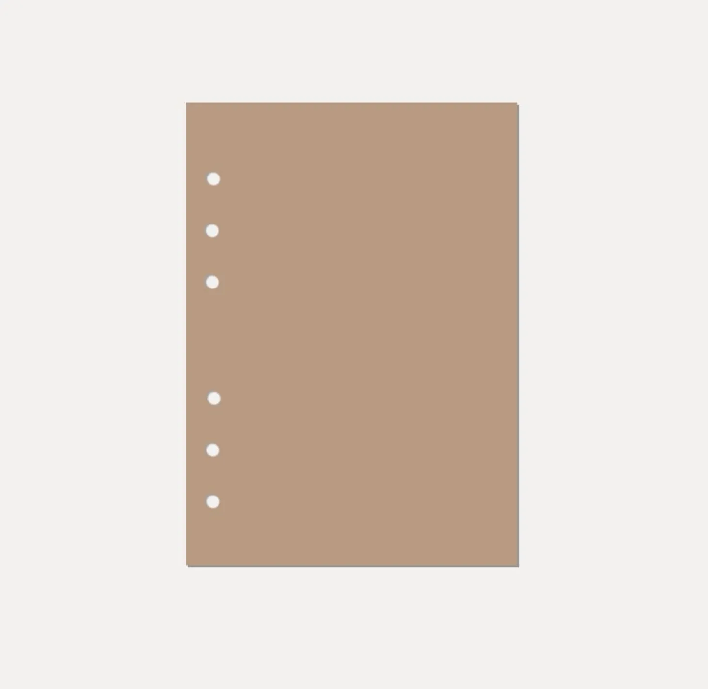 Magic Color 6 Ring A5 Plain Note Refill