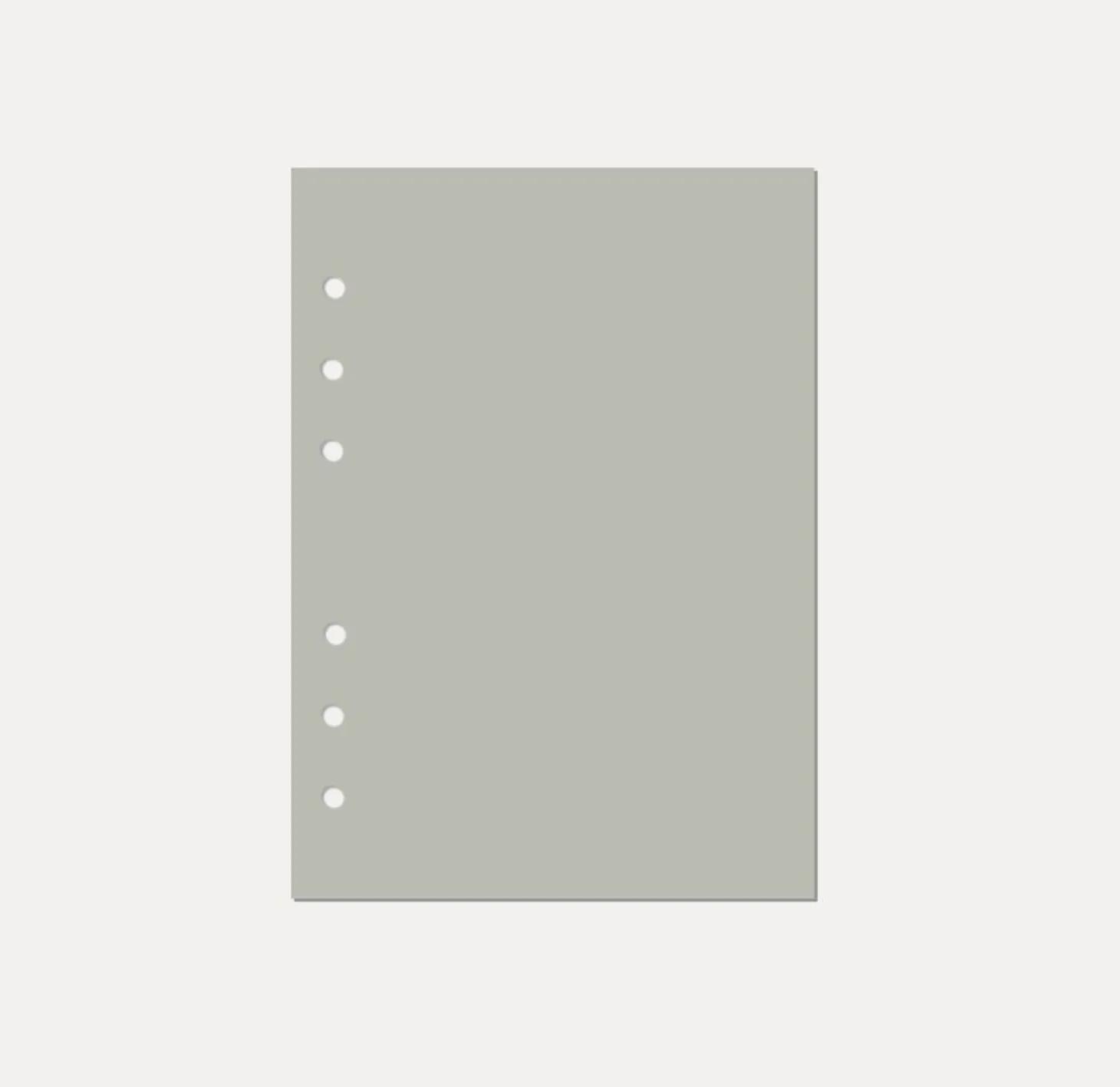 Magic Color 6 Ring A5 Plain Note Refill
