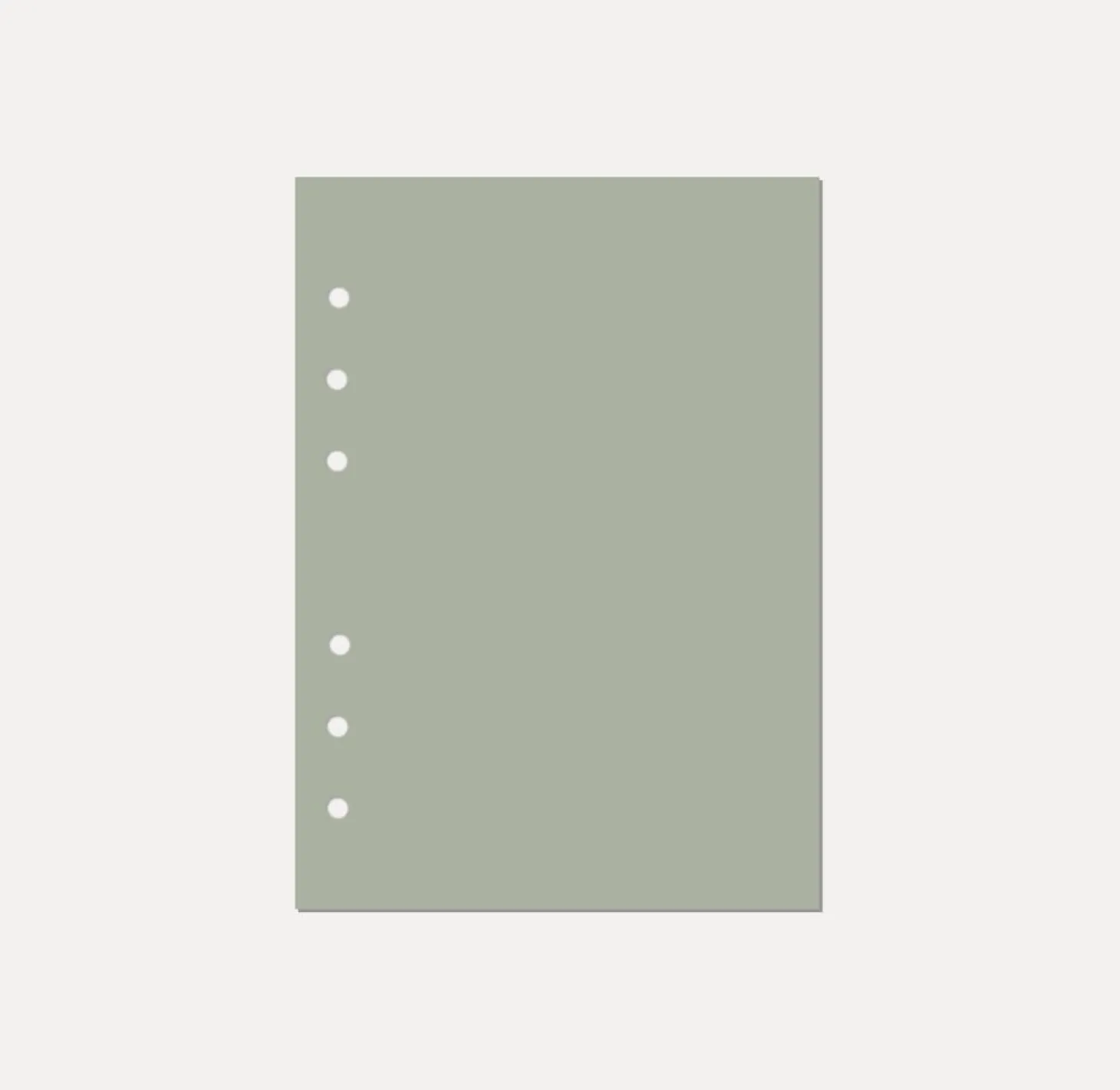 Magic Color 6 Ring A5 Plain Note Refill