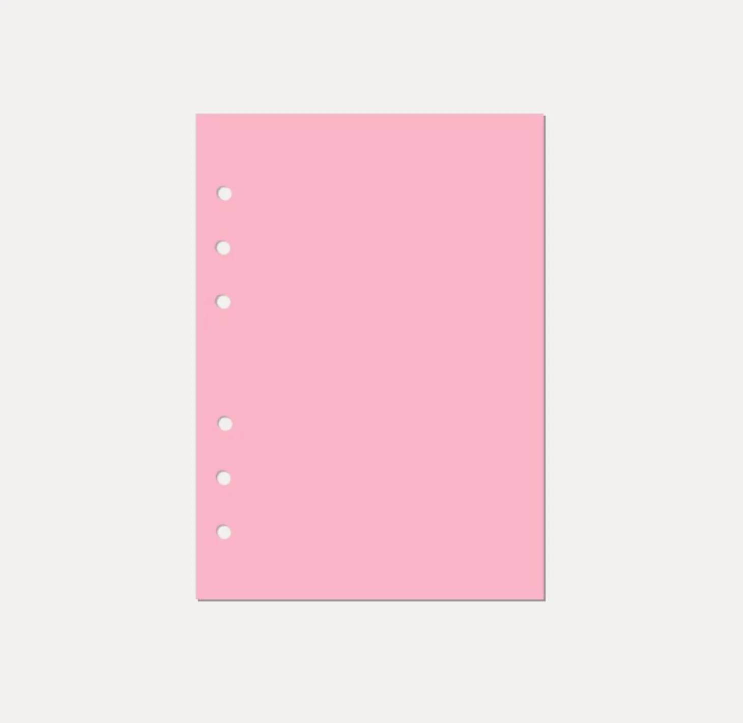Magic Color 6 Ring A5 Plain Note Refill