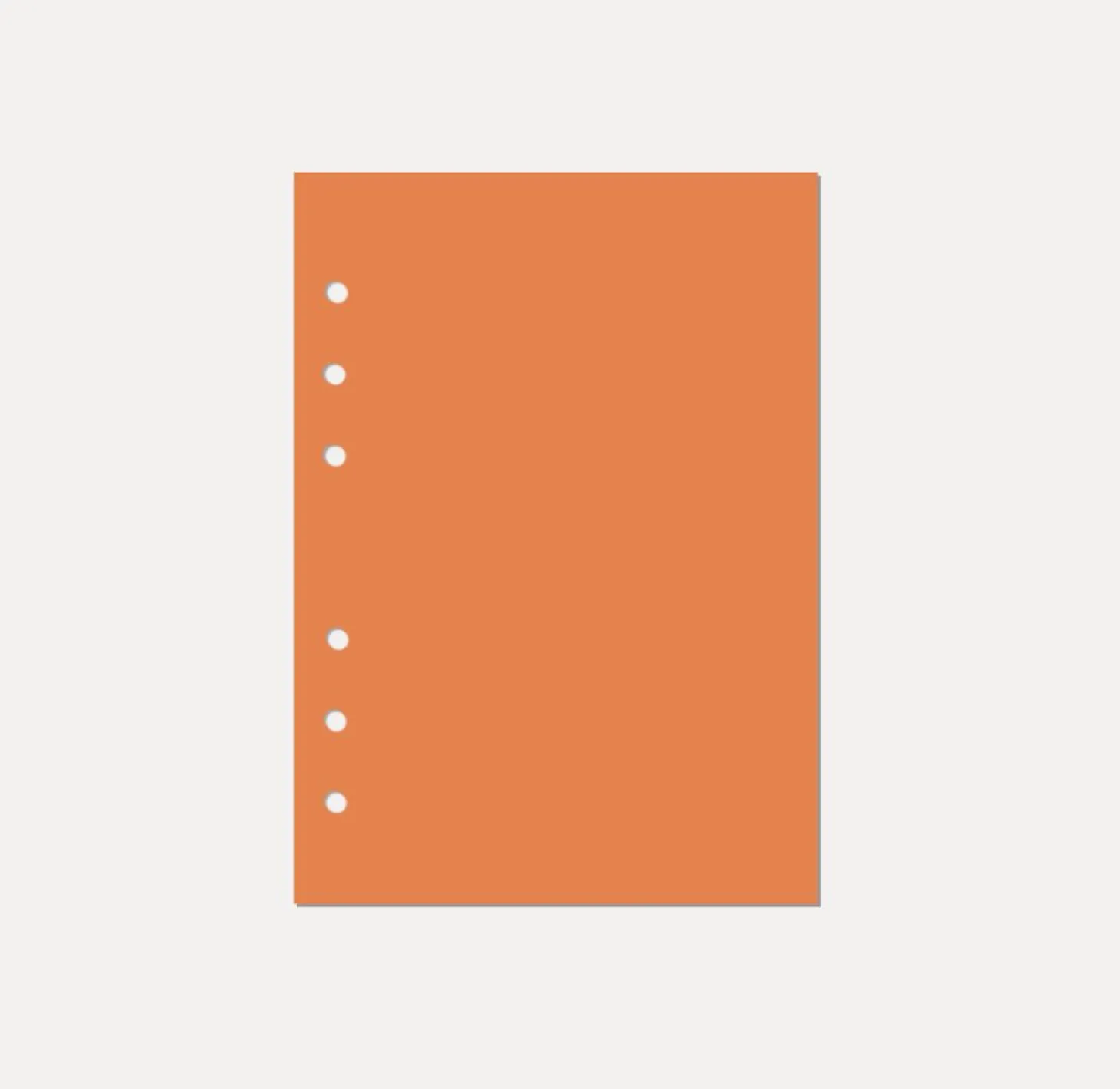 Magic Color 6 Ring A5 Plain Note Refill