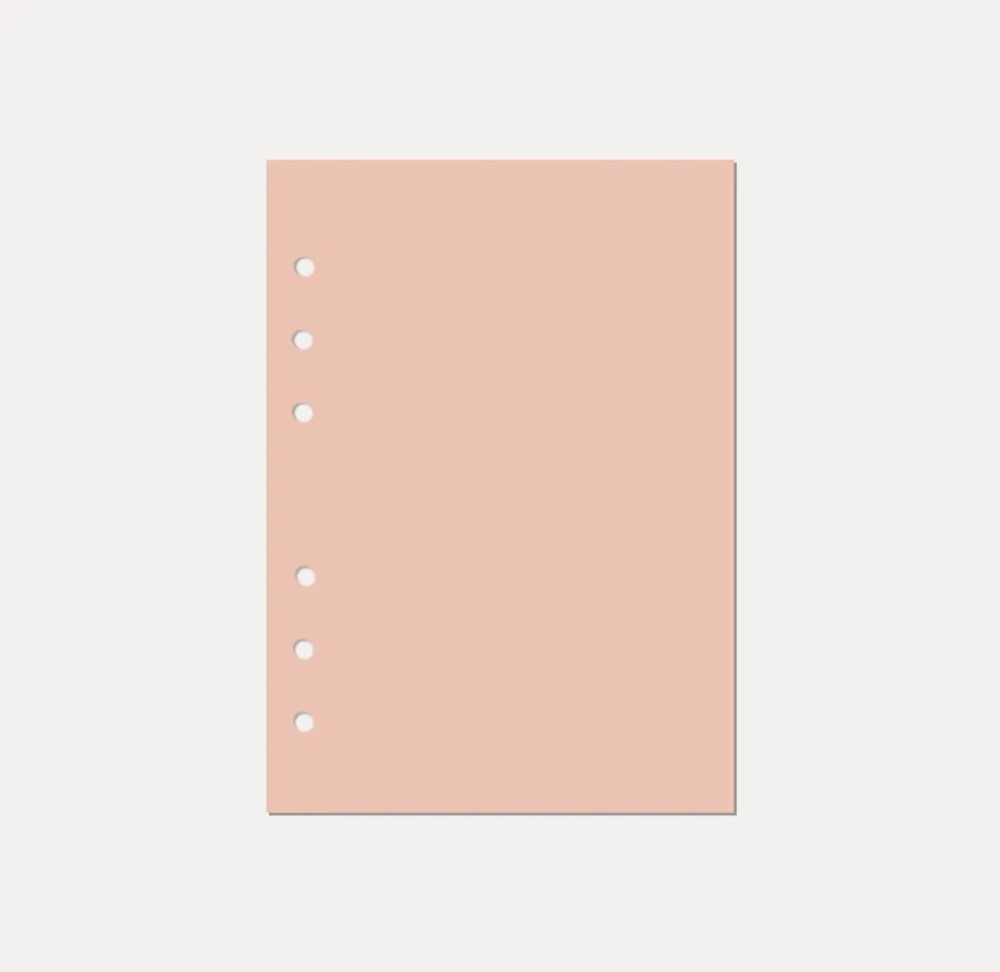 Magic Color 6 Ring A5 Plain Note Refill