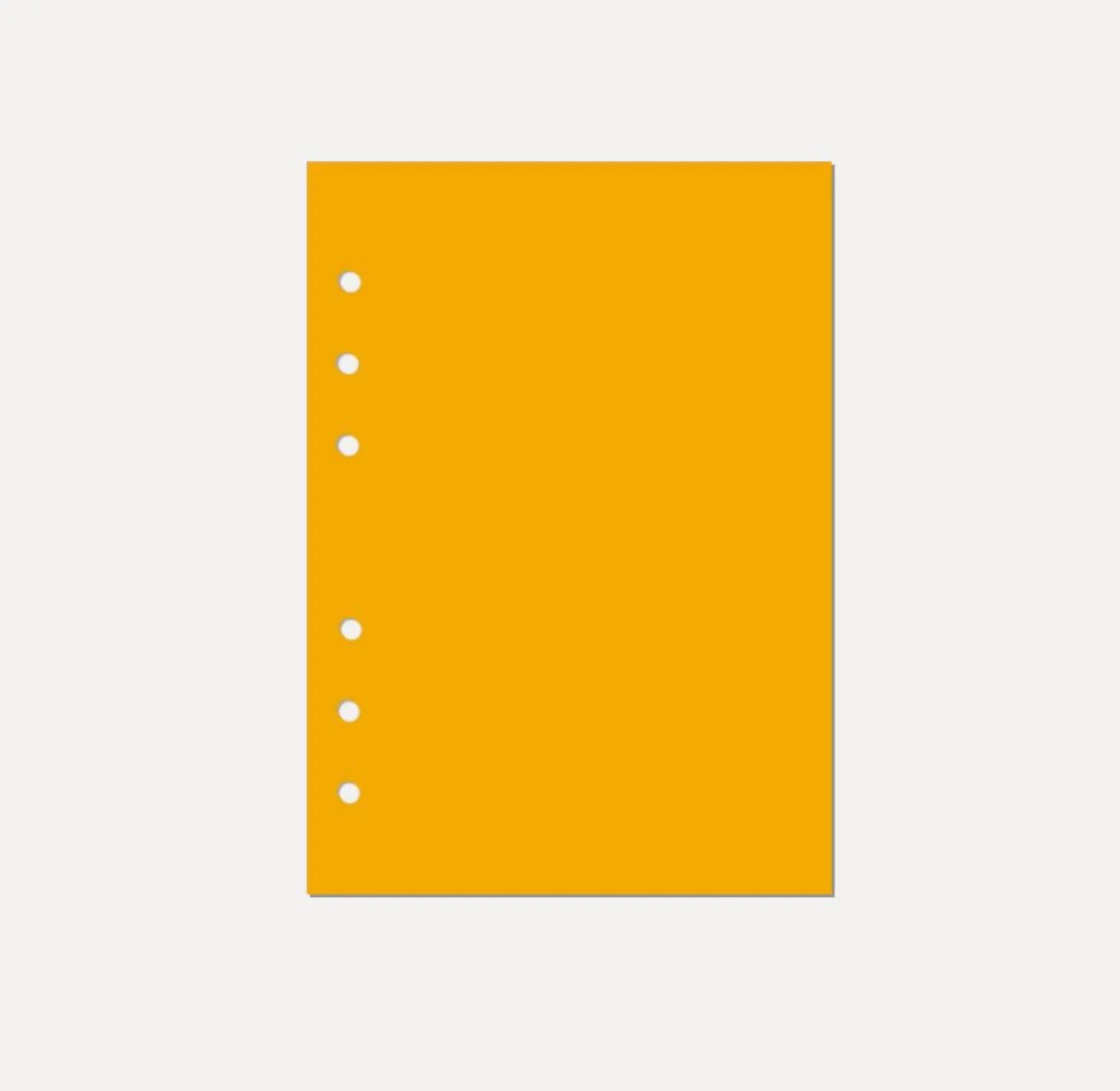Magic Color 6 Ring A5 Plain Note Refill