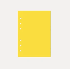 Magic Color 6 Ring A5 Plain Note Refill