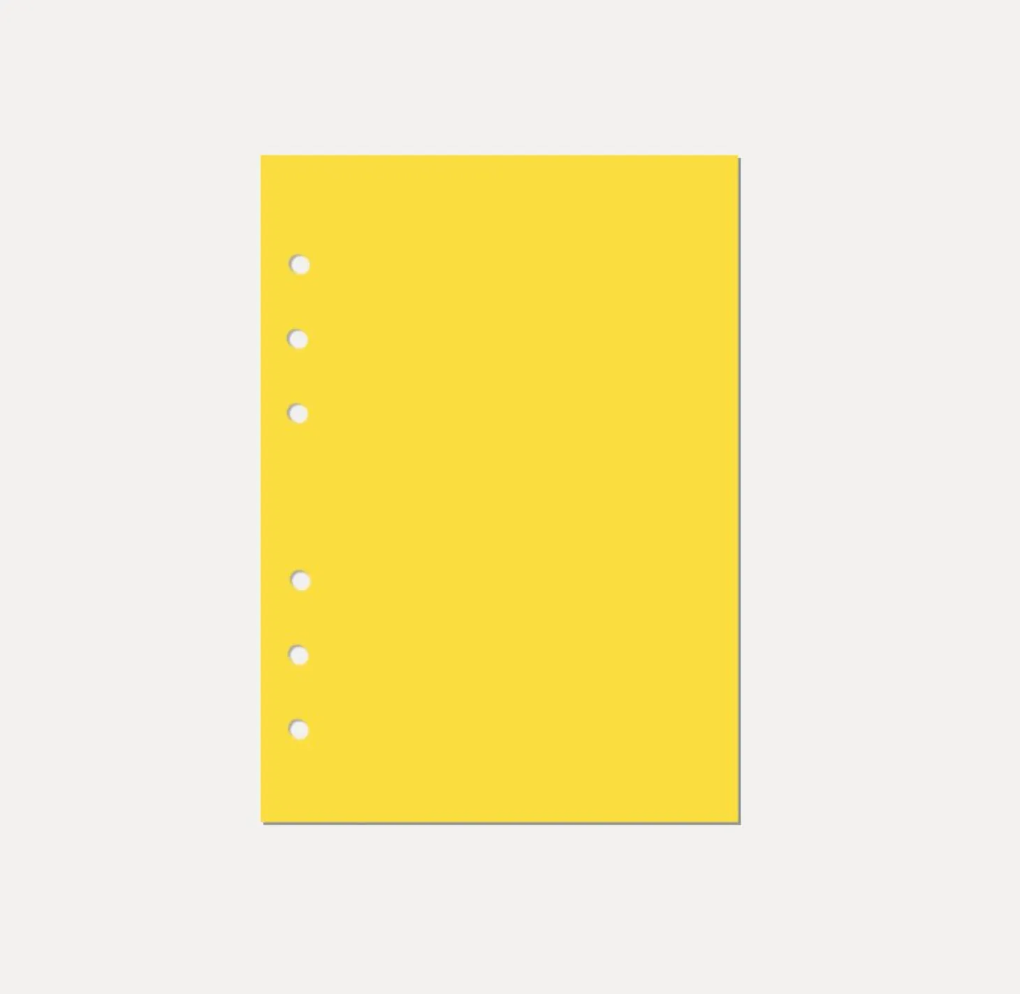 Magic Color 6 Ring A5 Plain Note Refill