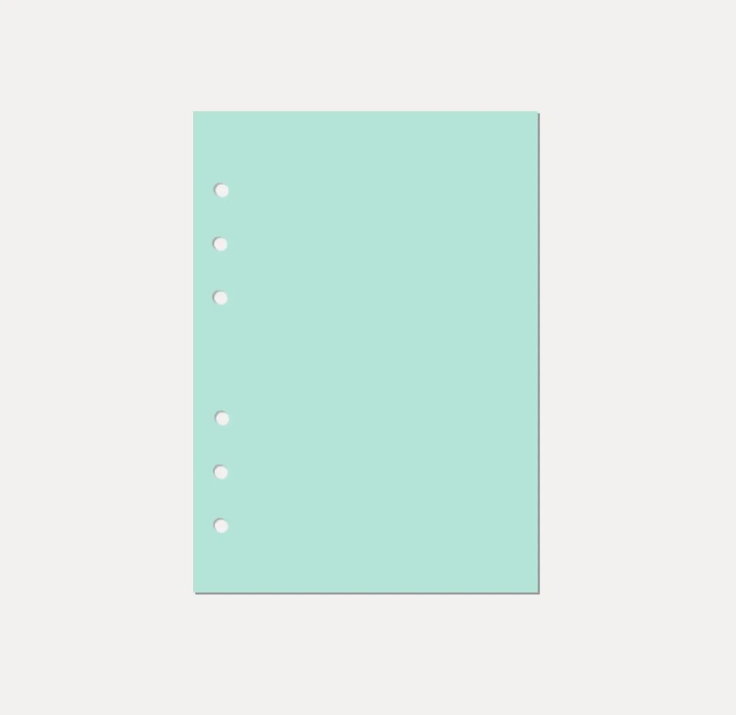 Magic Color 6 Ring A5 Plain Note Refill