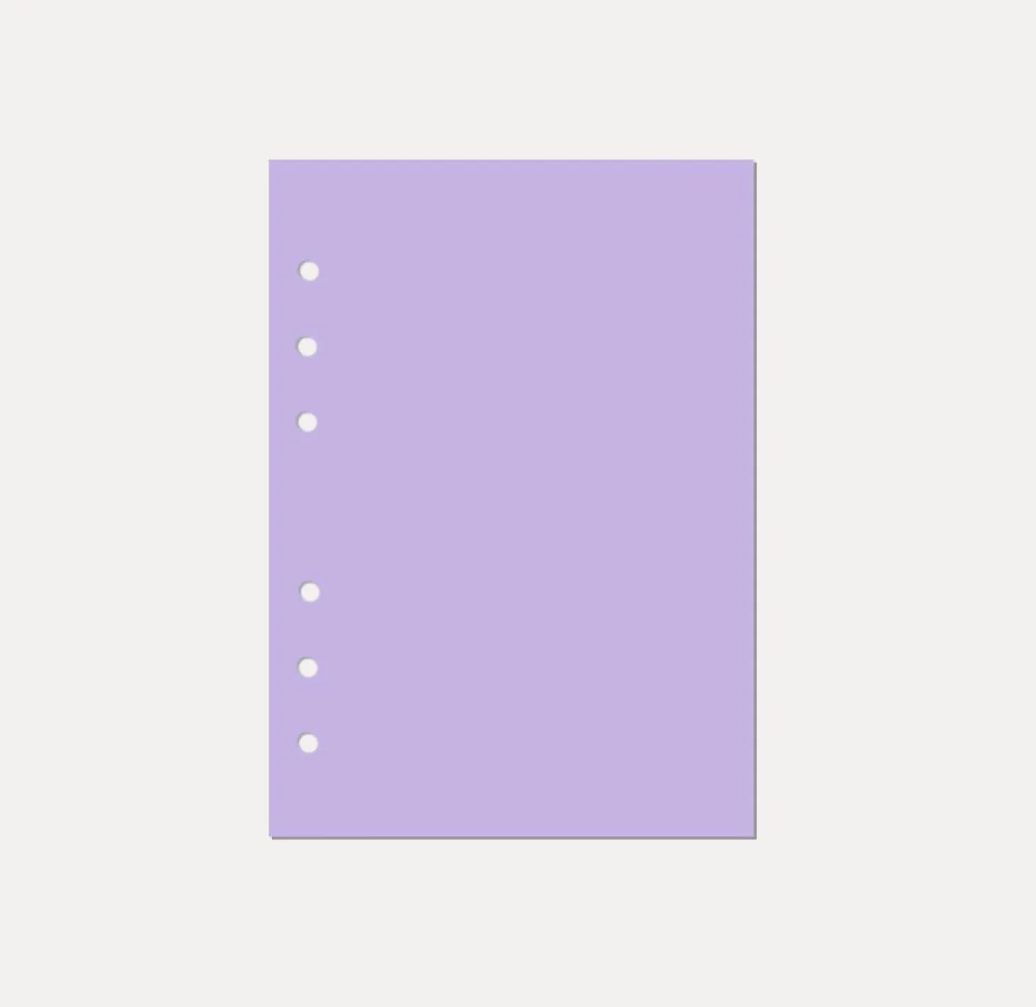 Magic Color 6 Ring A5 Plain Note Refill