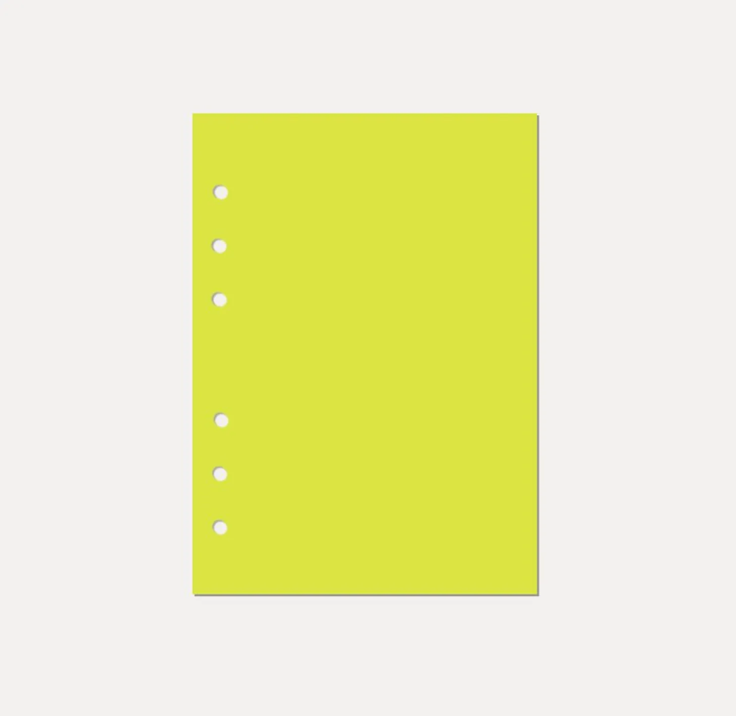 Magic Color 6 Ring A5 Plain Note Refill