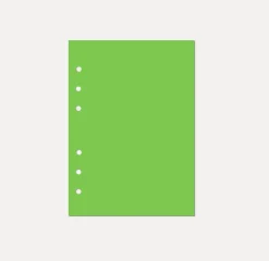 Magic Color 6 Ring A5 Plain Note Refill