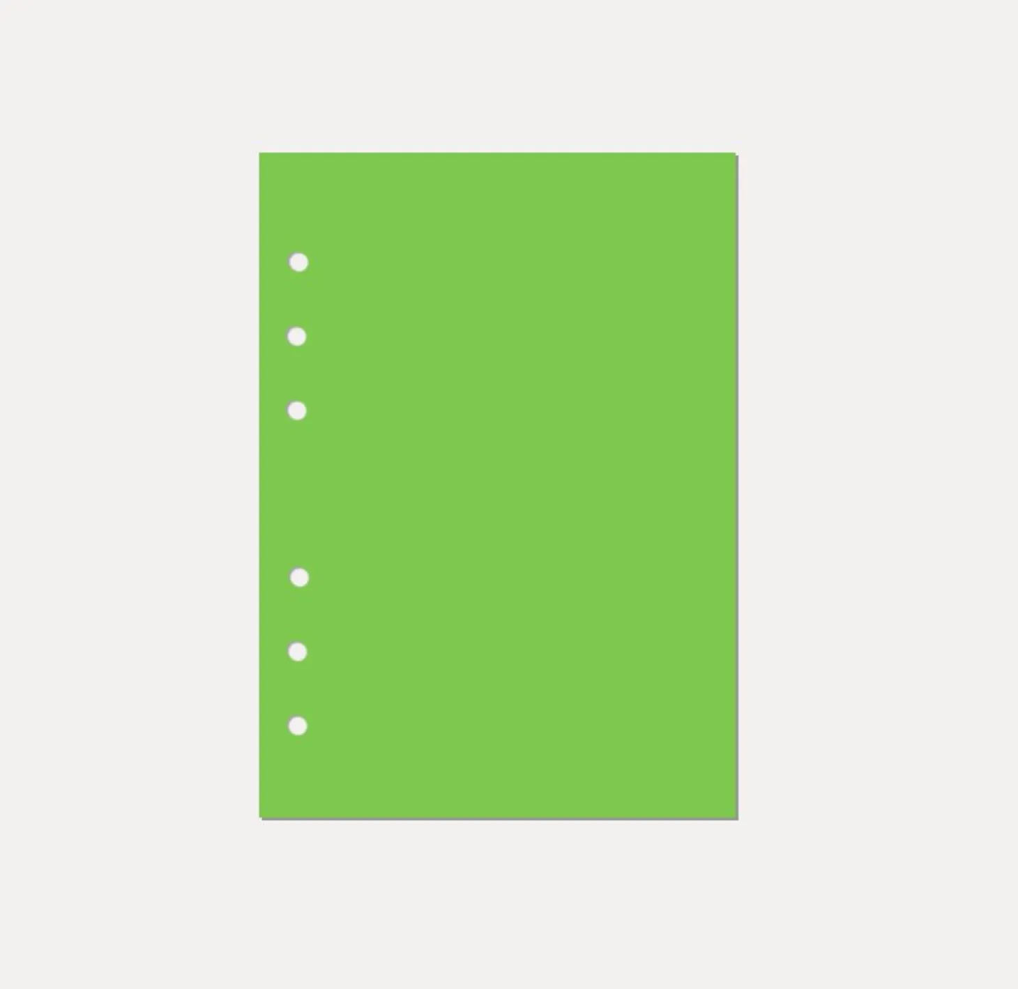 Magic Color 6 Ring A5 Plain Note Refill
