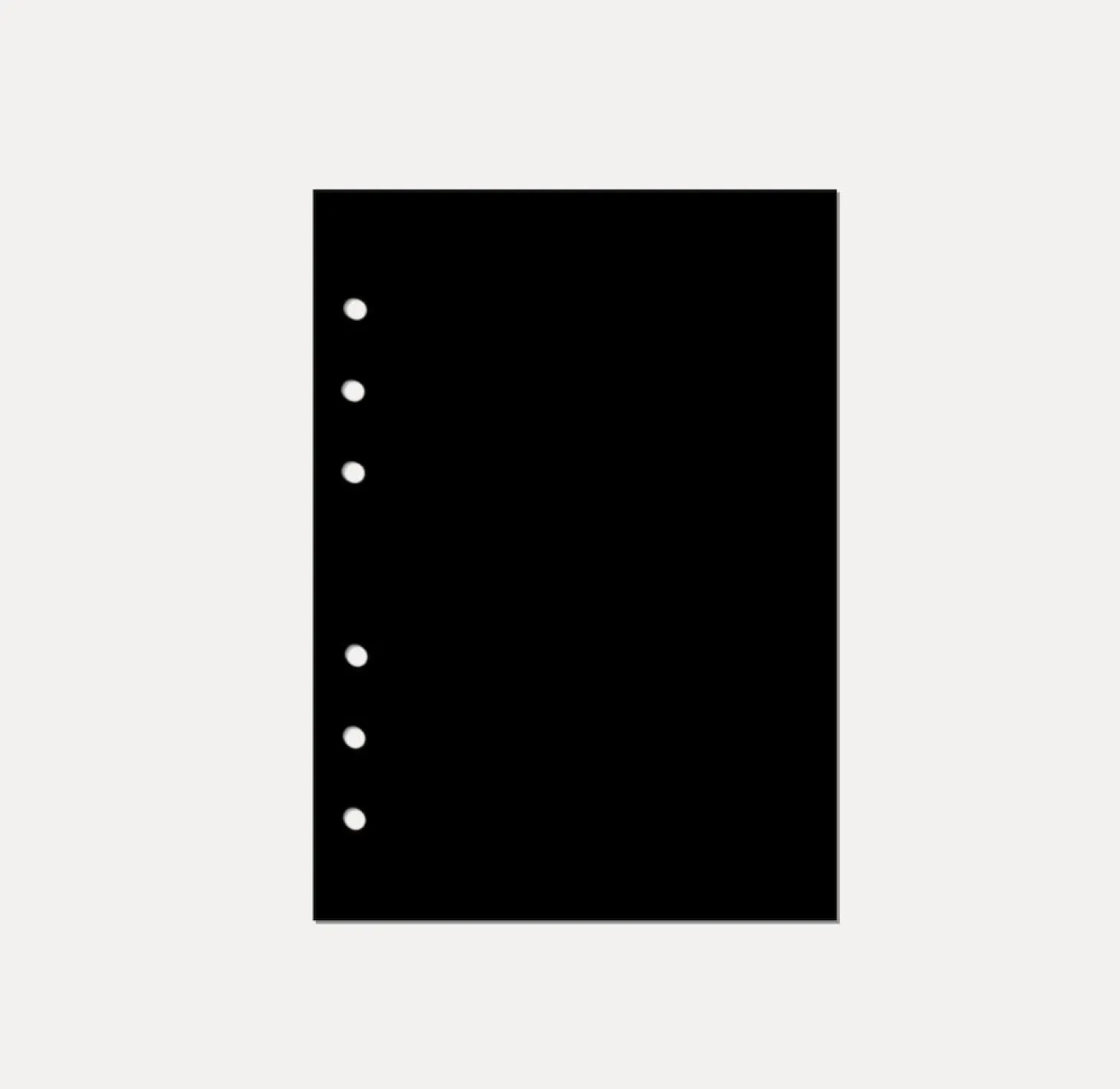 Magic Color 6 Ring A5 Plain Note Refill