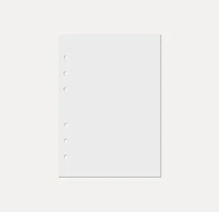Magic Color 6 Ring A5 Plain Note Refill