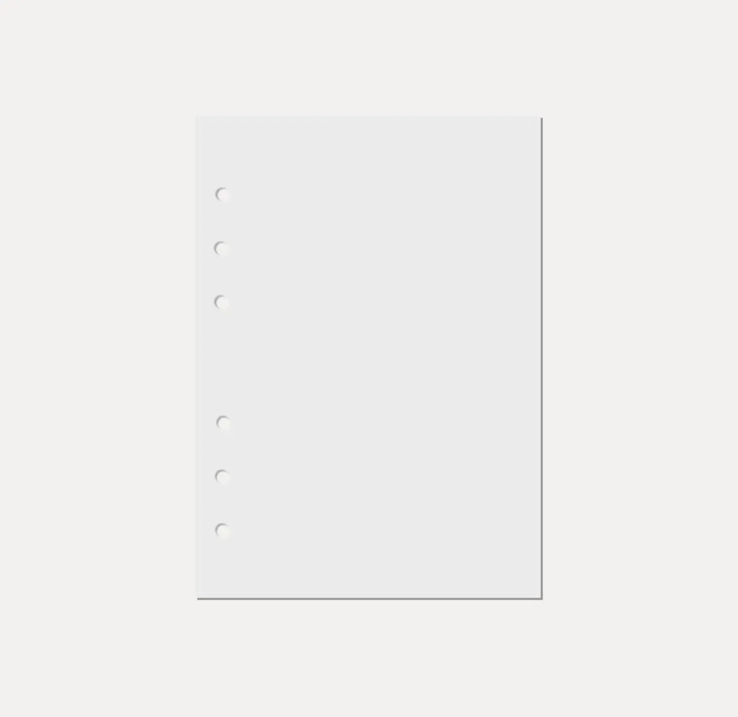 Magic Color 6 Ring A5 Plain Note Refill