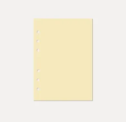 Magic Color 6 Ring A5 Plain Note Refill