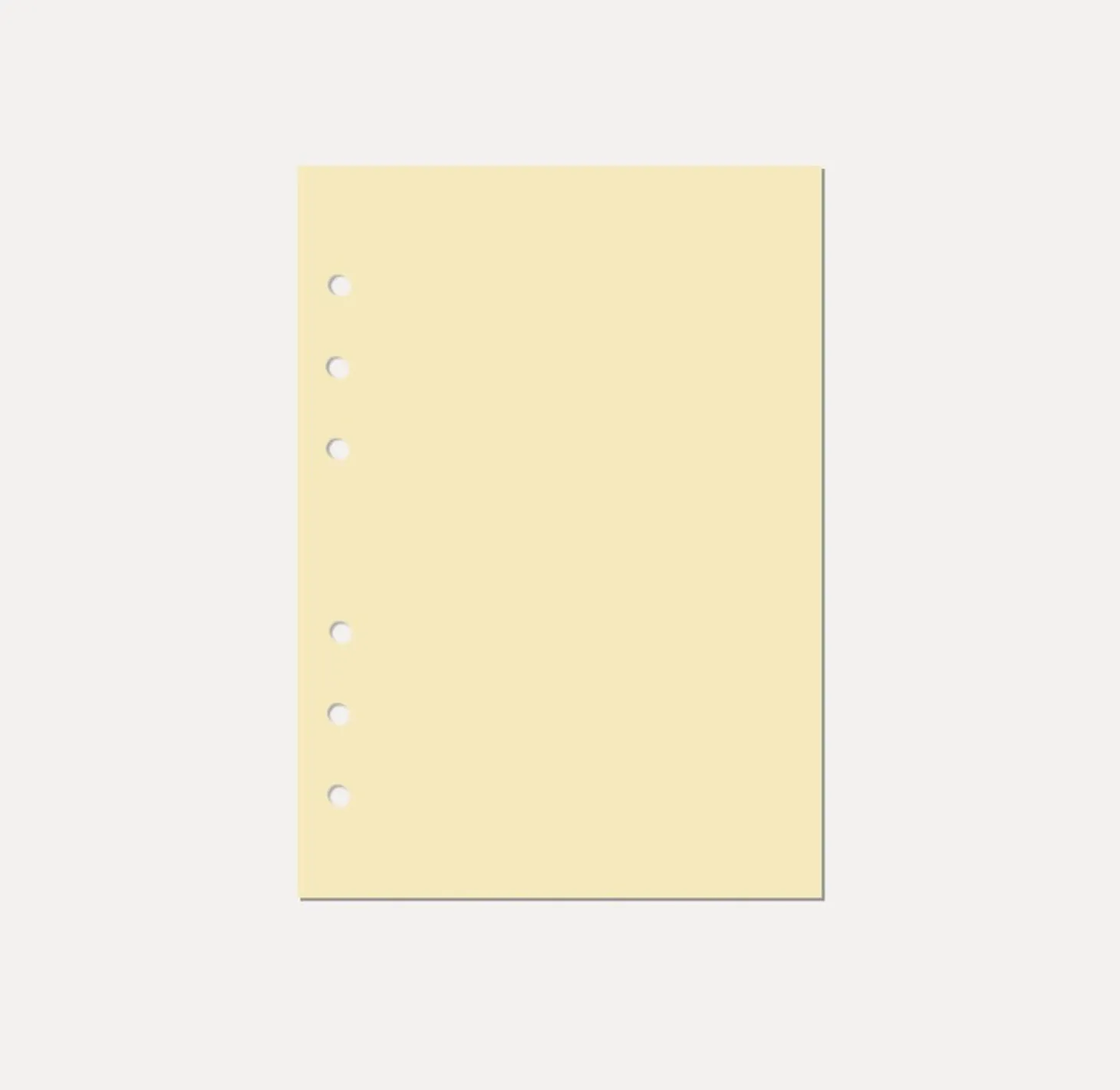 Magic Color 6 Ring A5 Plain Note Refill