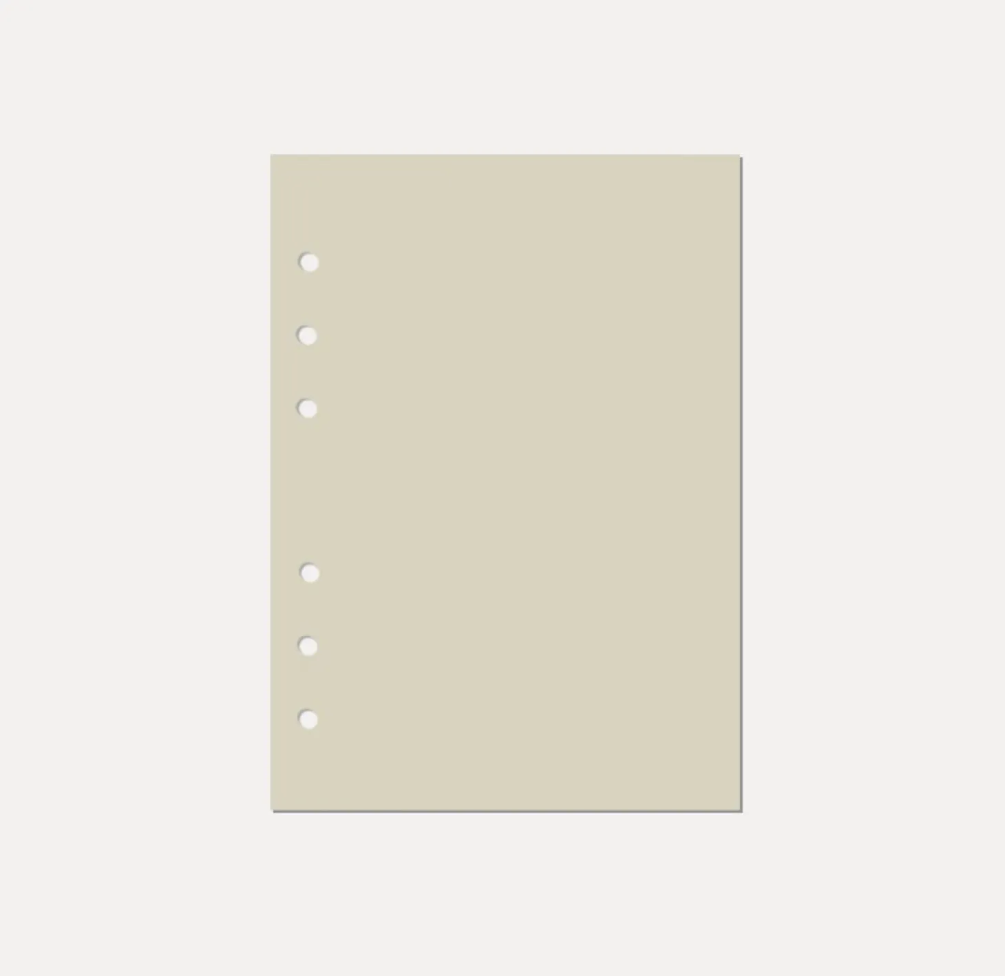 Magic Color 6 Ring A5 Plain Note Refill