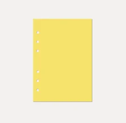 Magic Color 6 Ring A5 Plain Note Refill