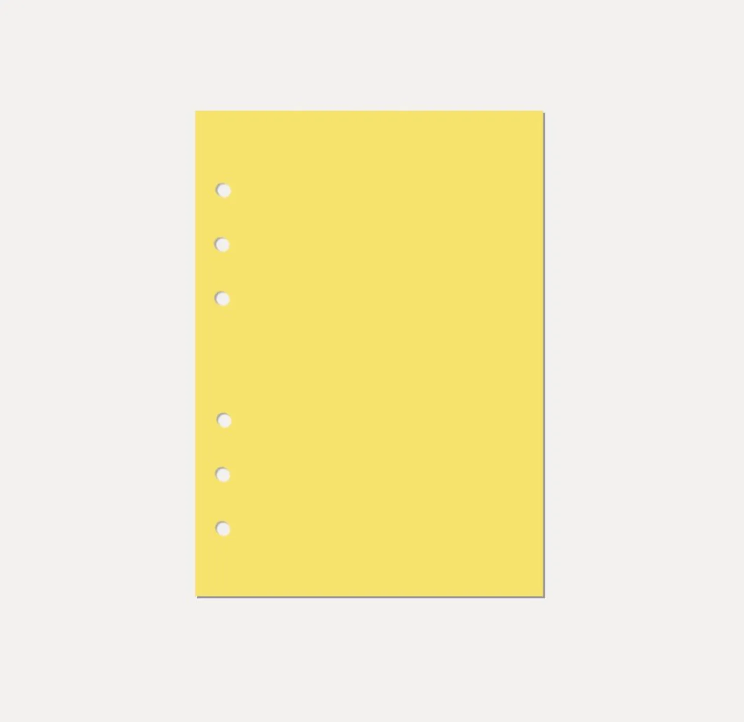 Magic Color 6 Ring A5 Plain Note Refill