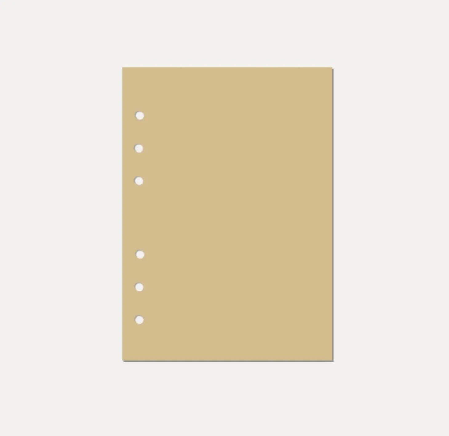 Magic Color 6 Ring A5 Plain Note Refill