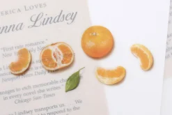 Mandarin Orange Pressed Fruit Sticker