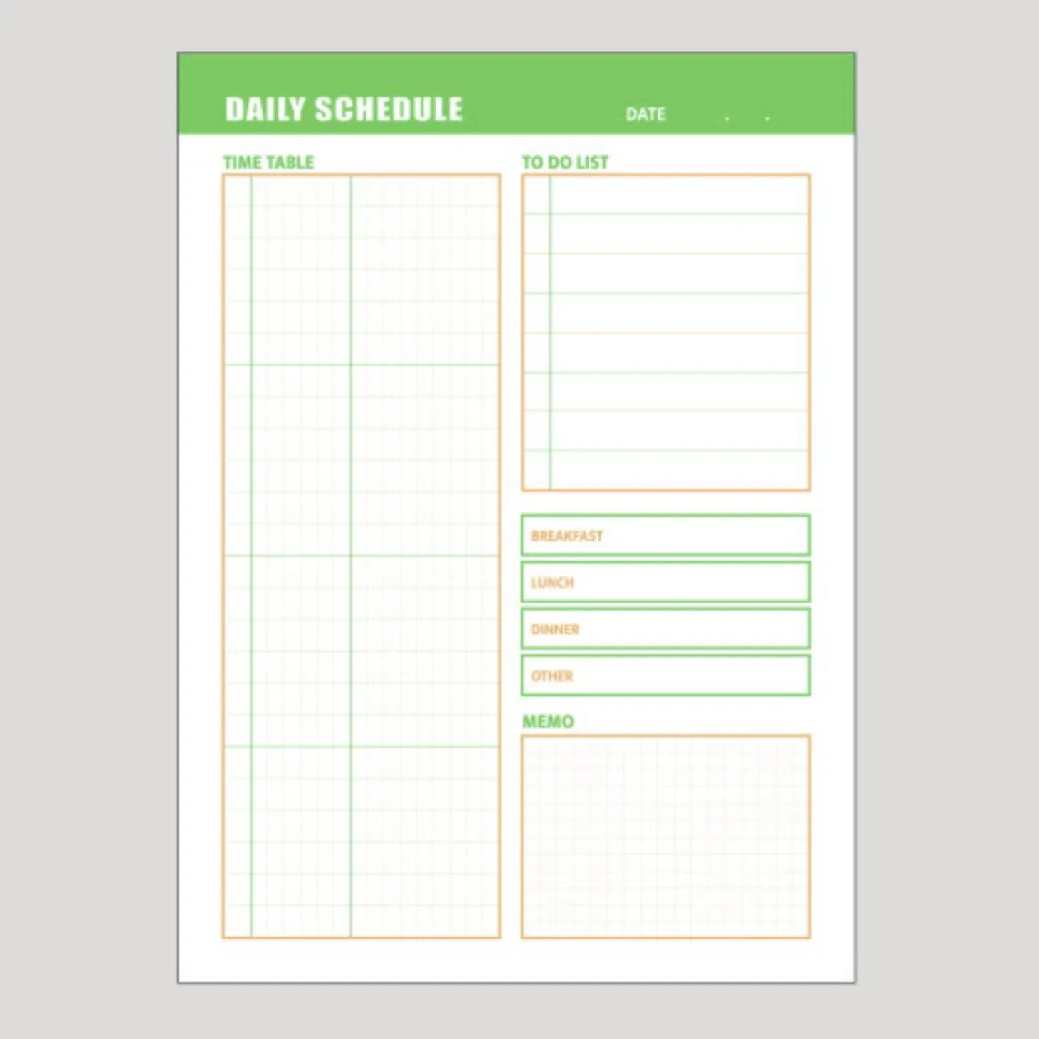 Medium Highlighter Memo Pad