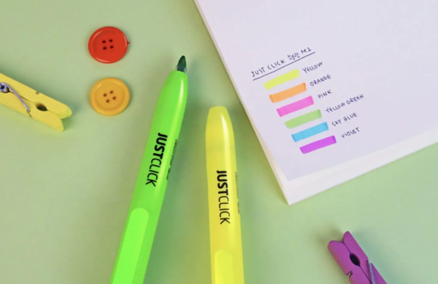 Medium Just Click Retractable Highlighter