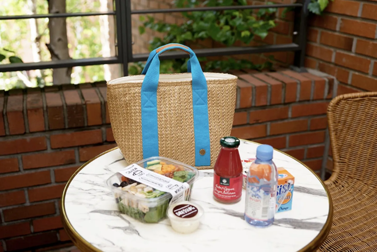 Medium Rattan Cooler Bag