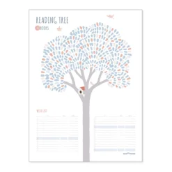 Medium Reading Tree Goal Poster & Sticker Set