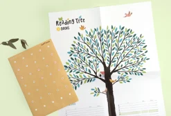 Medium Reading Tree Goal Poster & Sticker Set
