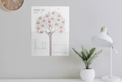 Medium Reading Tree Goal Poster & Sticker Set