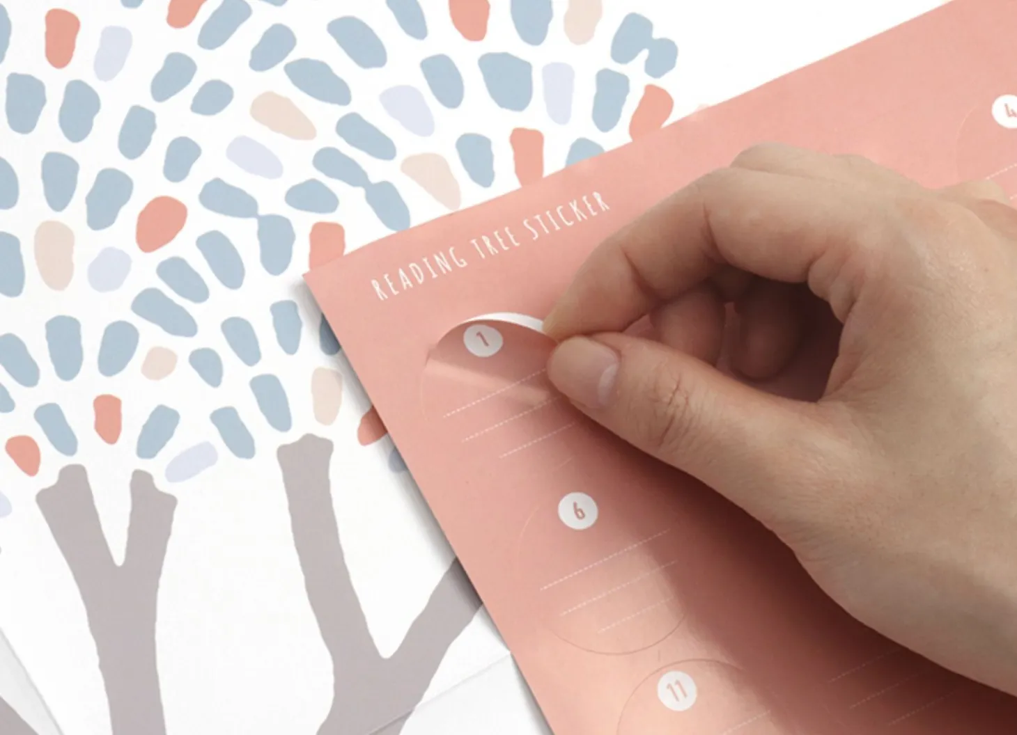 Medium Reading Tree Goal Poster & Sticker Set