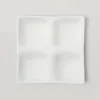 Mild White 4-Section Plate