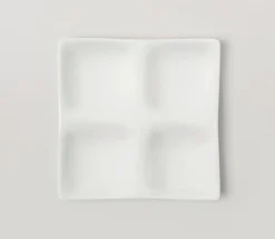 Mild White 4-Section Plate