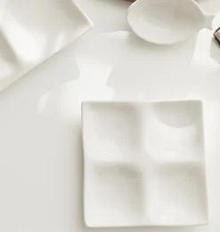 Mild White 4-Section Plate