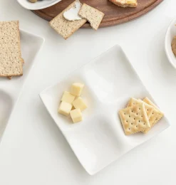 Mild White 4-Section Plate