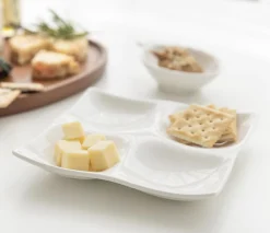 Mild White 4-Section Plate