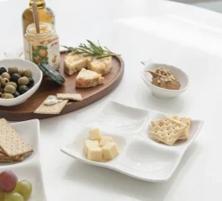 Mild White 4-Section Plate