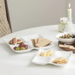 Mild White 4-Section Plate
