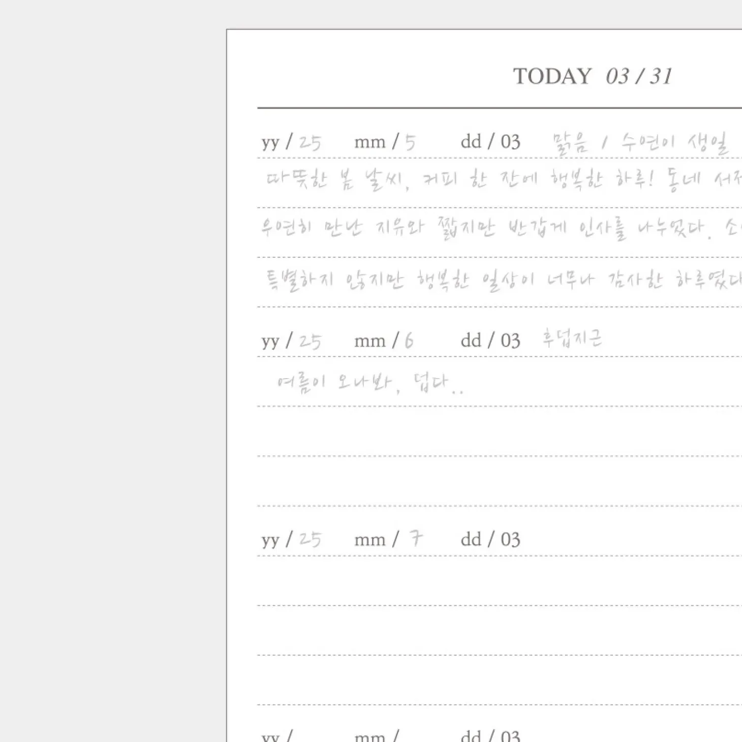 Mind Door Fountain Friendly Diary Journal