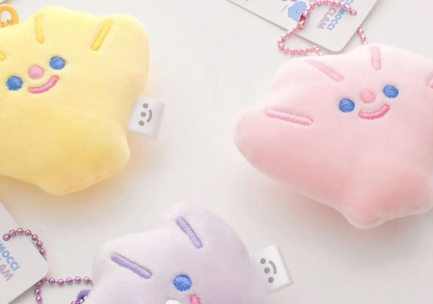 Mini Baby Clam Cushion Ball Chain