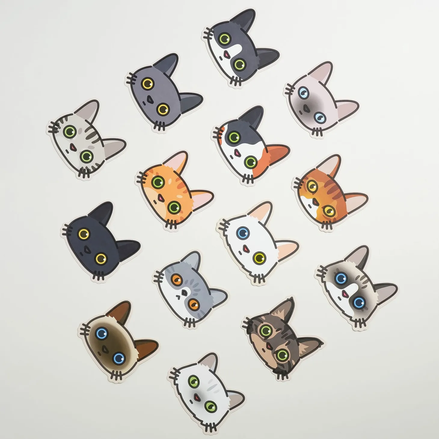 Mini Cat Face Card